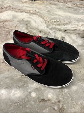 DVS Rico CT Slim-Profile Skate Shoes Sz 14 Red/Black/Grey y2k Grunge Emo